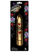 Rocks Off Erotic Ink 160mm 10 Speed Hearts n Bullet Vibrators Roses Bullet Vibrators